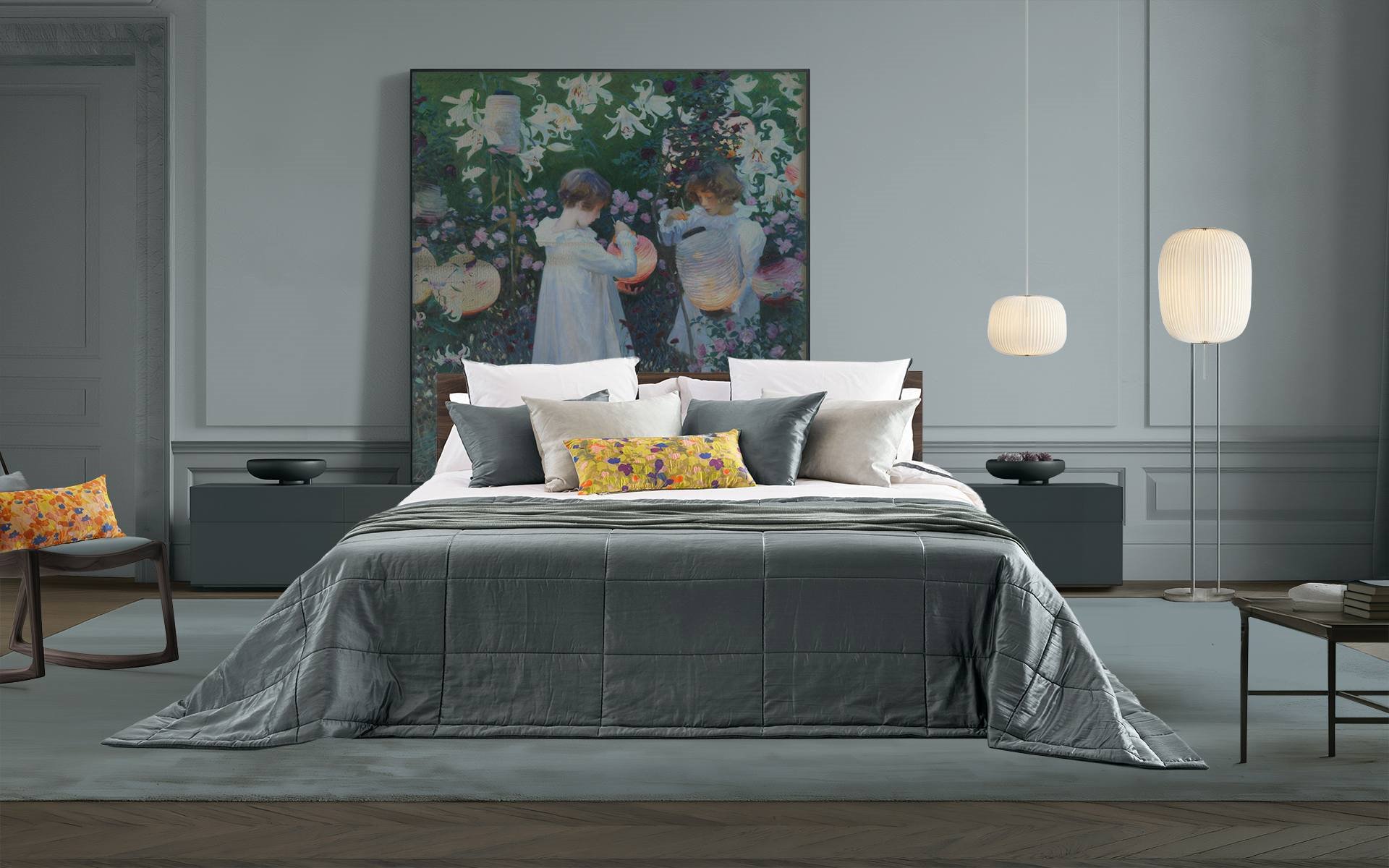 Mrs.Me home couture - SETTING CARNATION LILY LILY ROSE CROP  WEBS